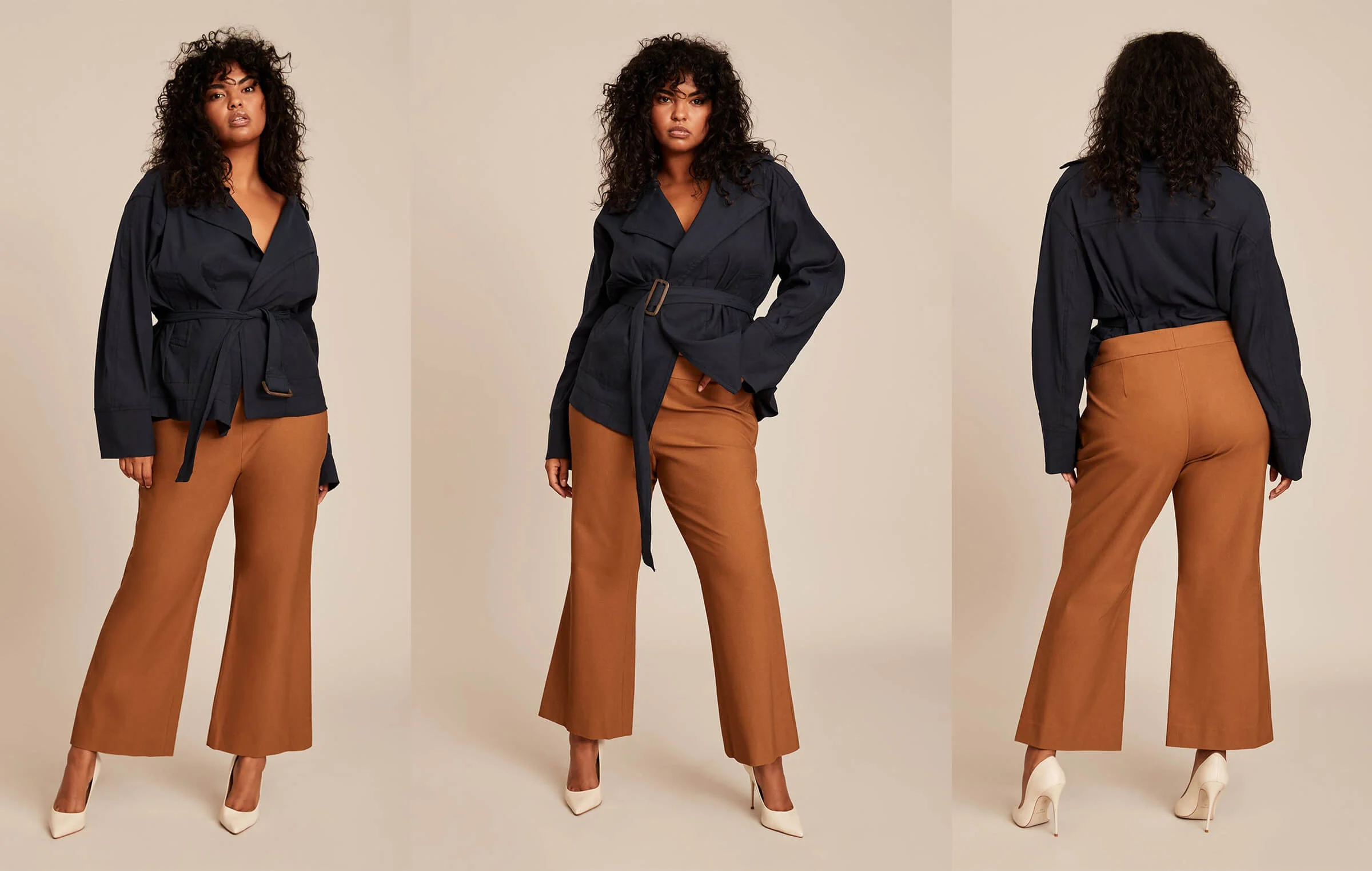 Ce poți purta cu pantaloni evazați ca să obții un look modern, nu retro